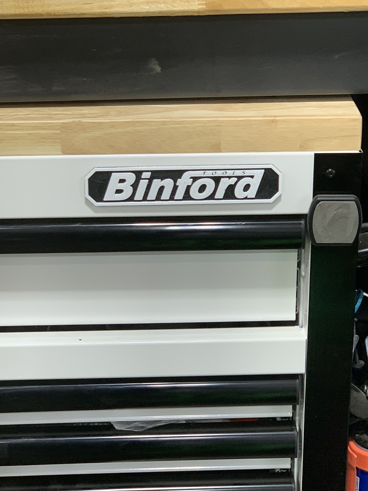 Binford tool box branding