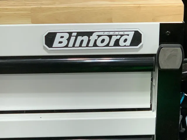 Binford tool box branding