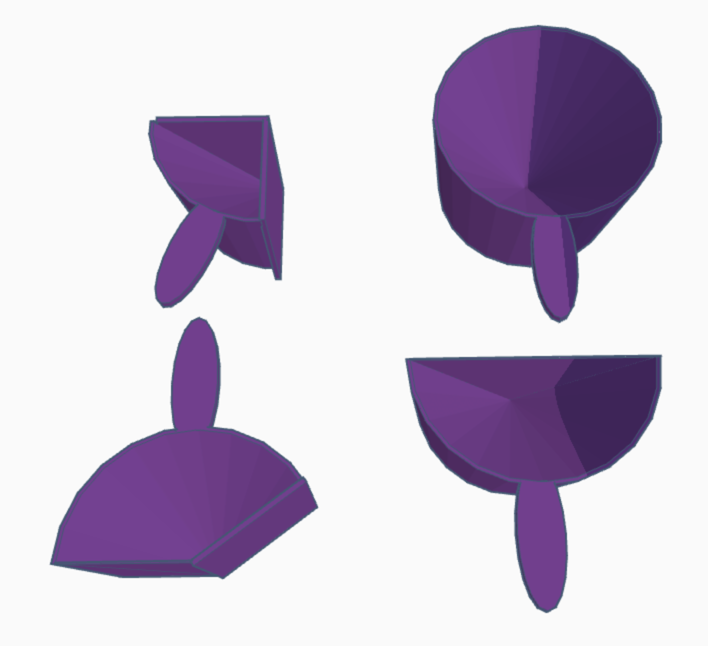 Miniatura 2 do modelo 3D intuitive measuring cups