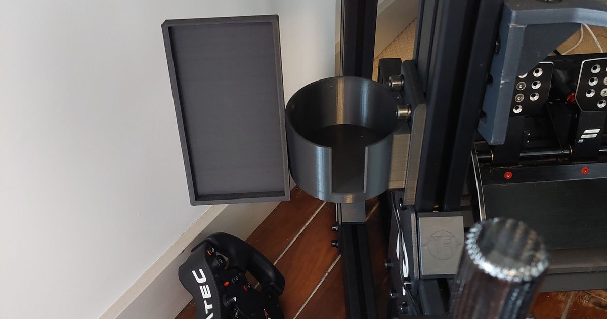 Sim rig cup and phone holder by neon | Download free STL model ...