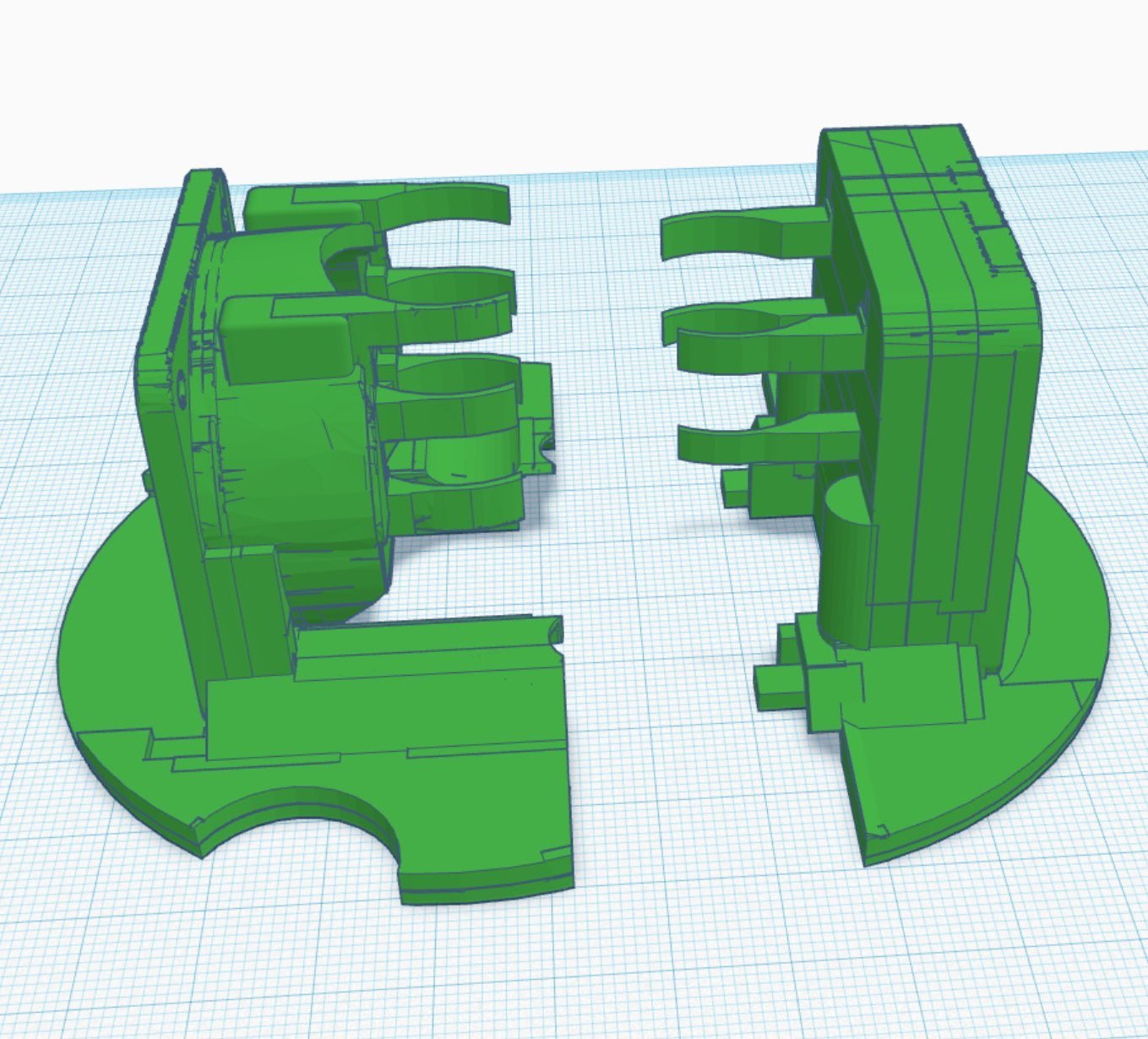 E3D v6 LED Ring Split up fan shroud