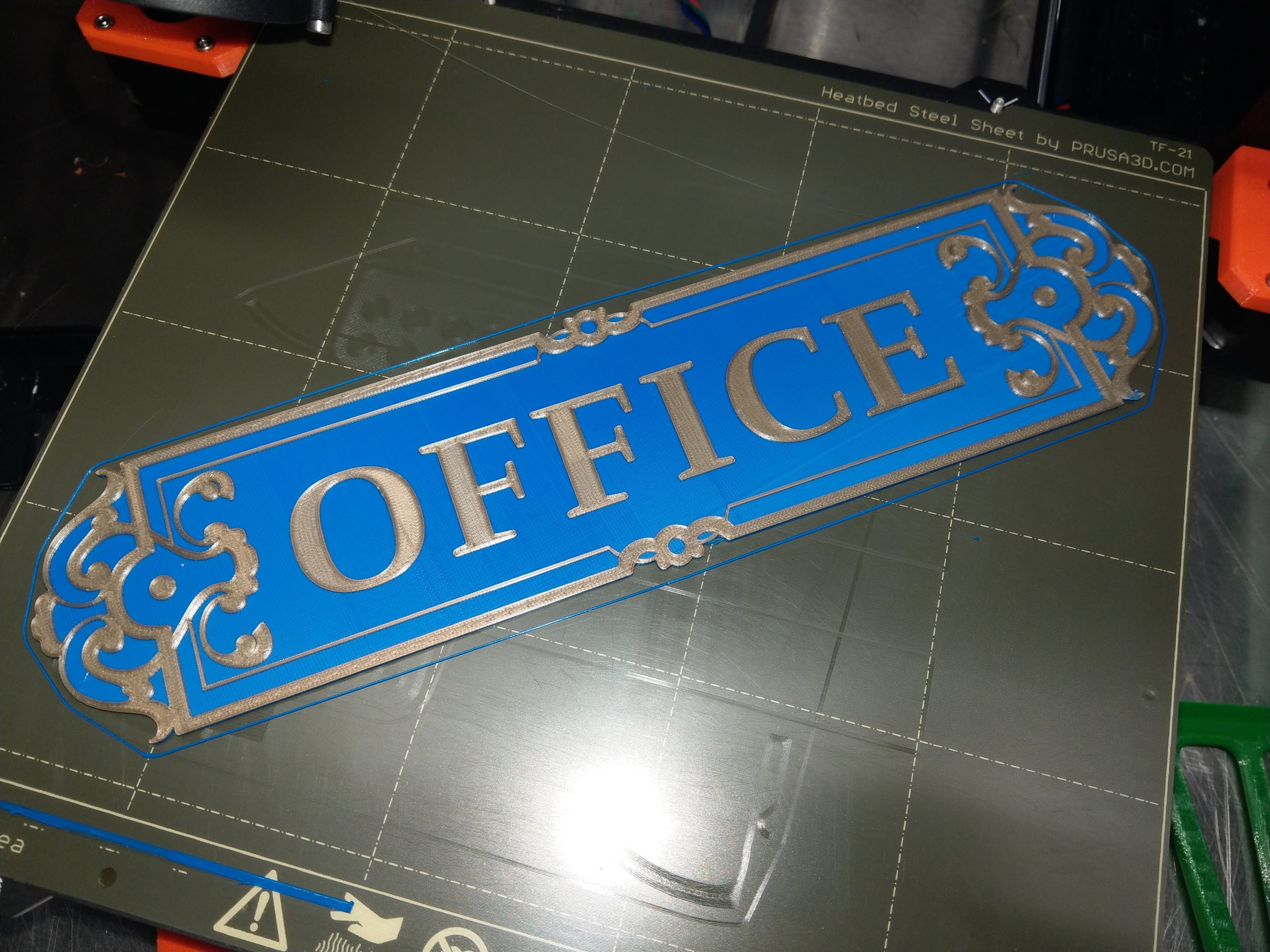 Ornate Office Sign