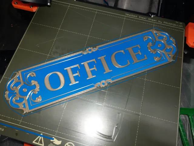 Ornate Office Sign