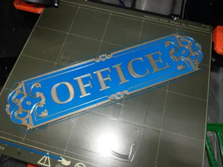 Ornate Office Sign