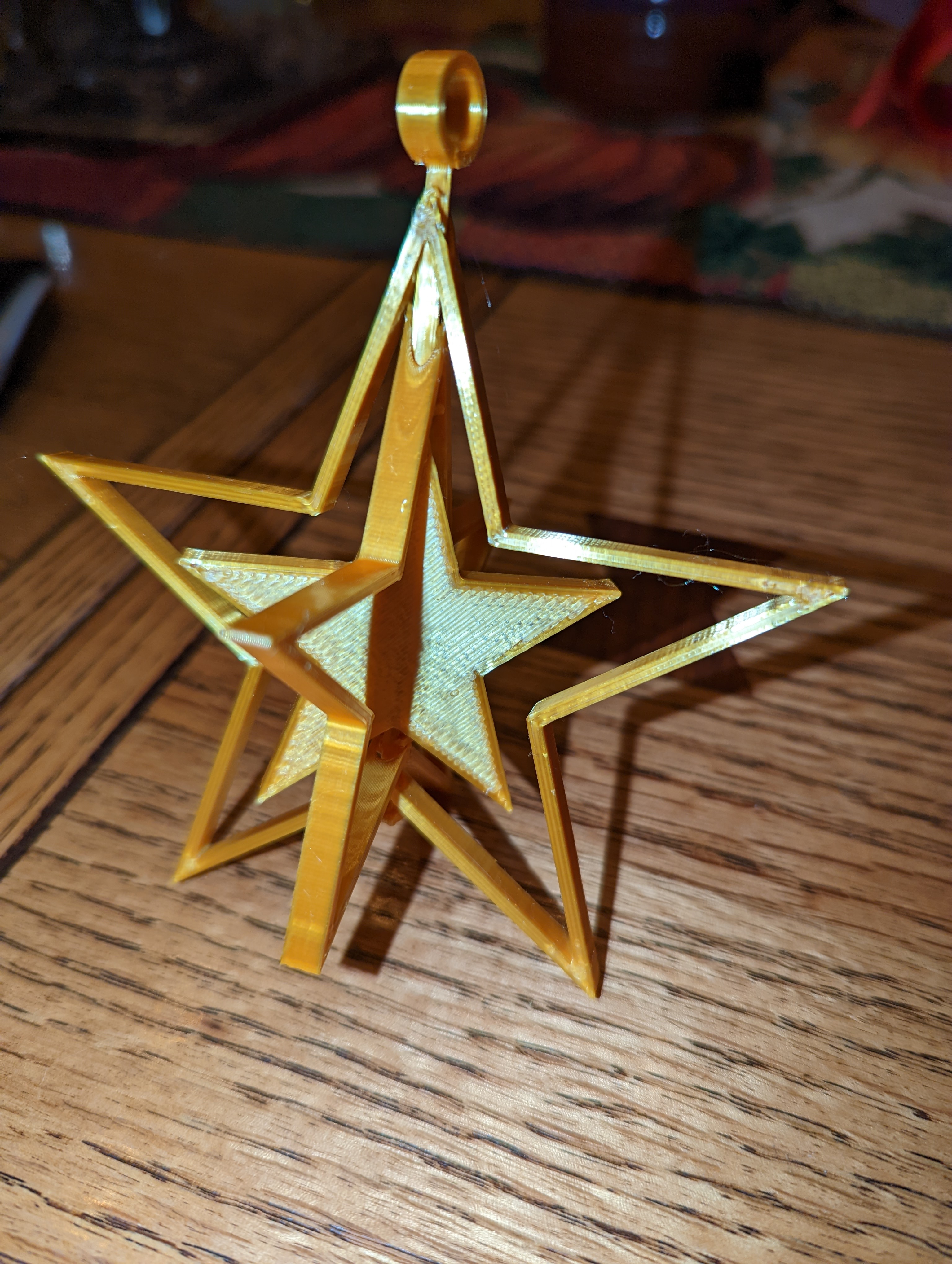 Xmas Star print in place
