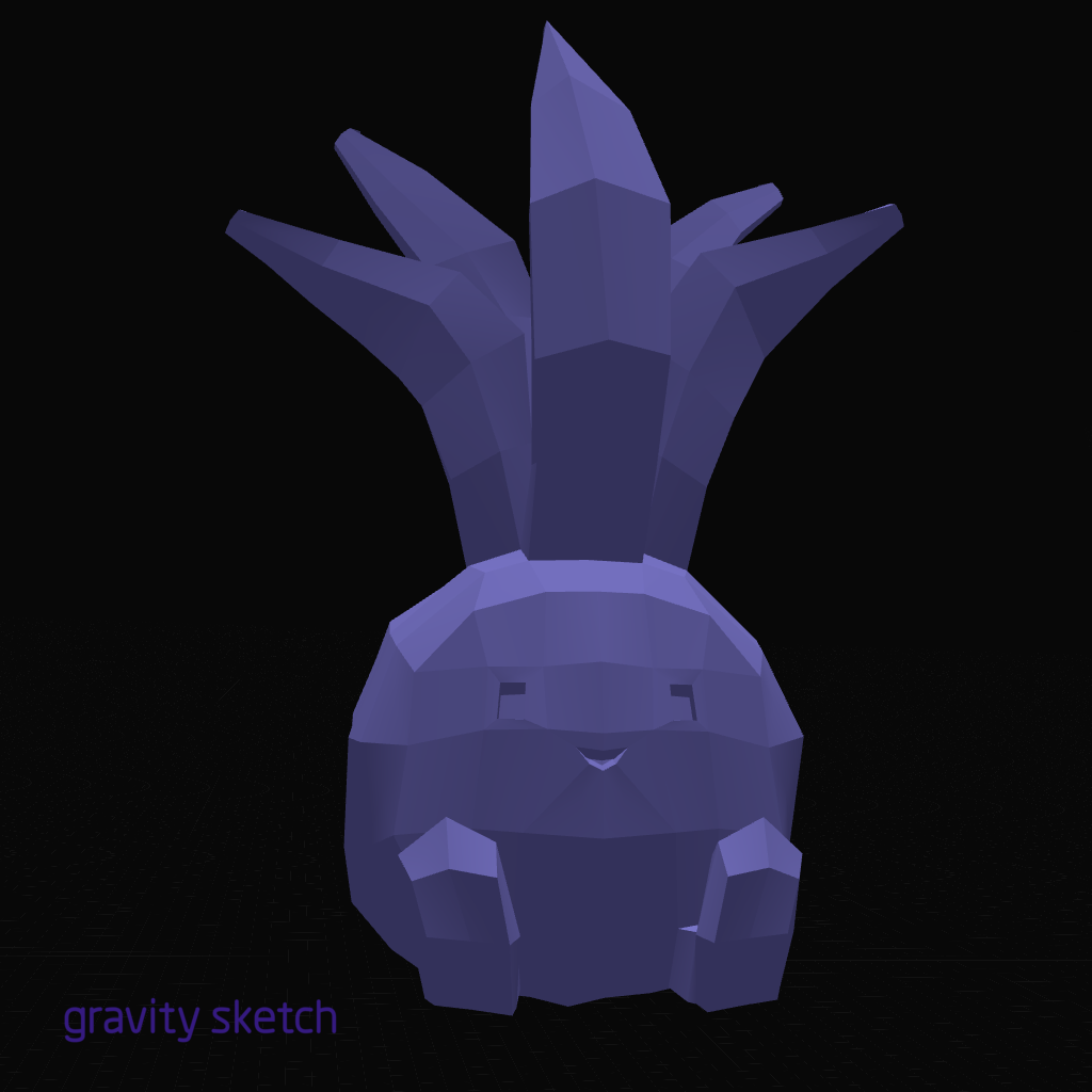 Low Poly Oddish By Thinair3d 