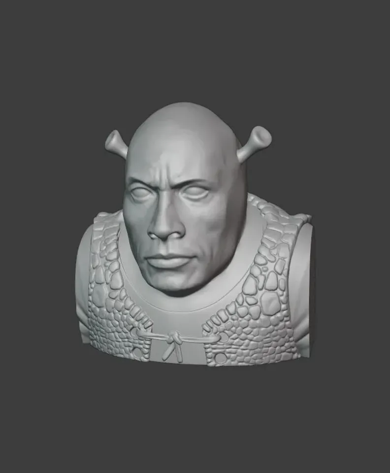 STL file muscular shrek・3D printing idea to download・Cults