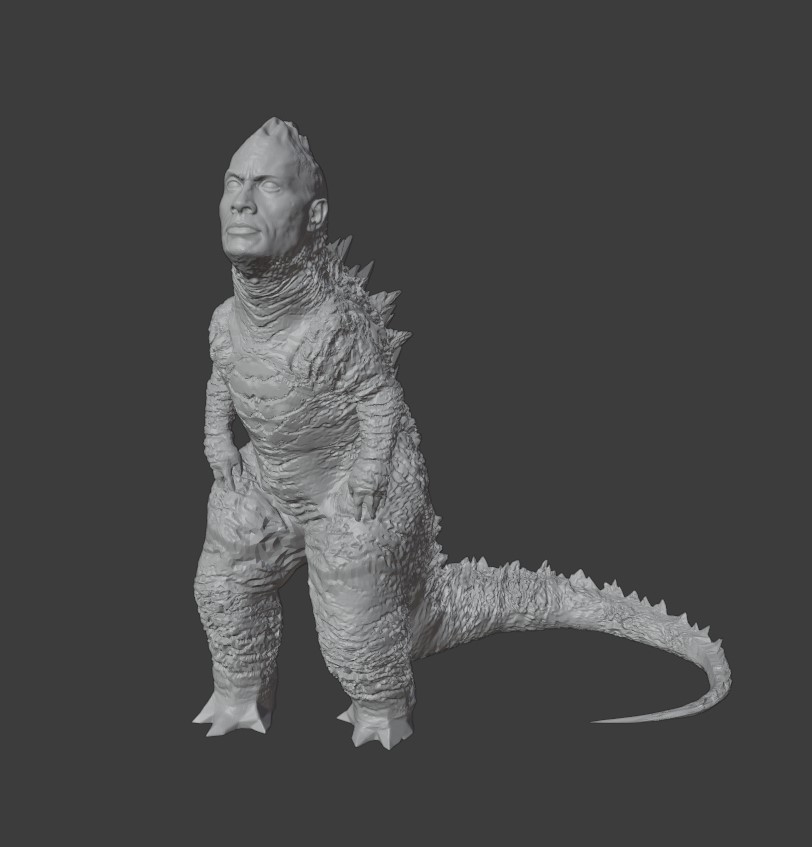 Rockzilla (The Rock + Godzilla)