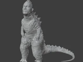 Rockzilla (The Rock + Godzilla) by ThinAir3D | Download free STL model ...