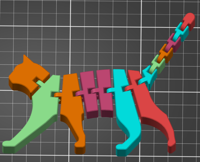 Multi-color Flexi Cat