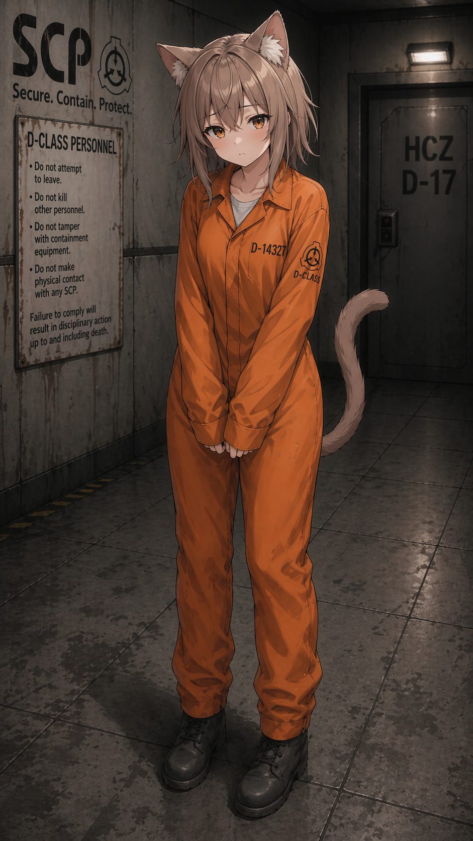 SCP D-class cat girl