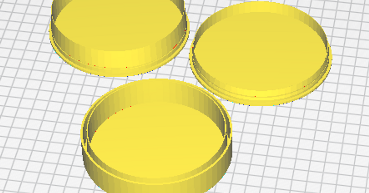 Lid and Caps for 100mm Ventilation. by Snowmix Download free STL