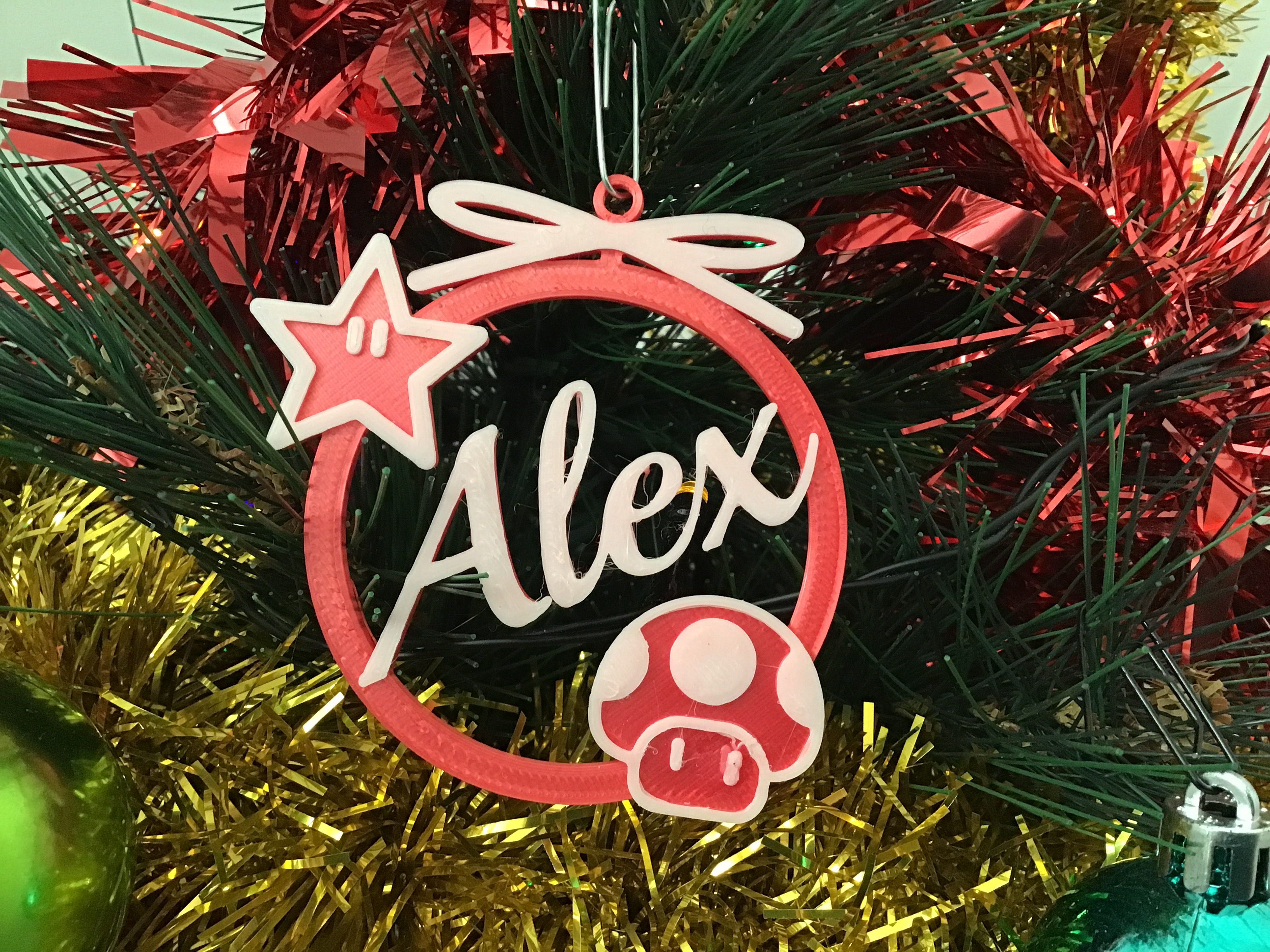 Mario Bross inspired Alex Christmas tree ornament by Kewpie | Download ...