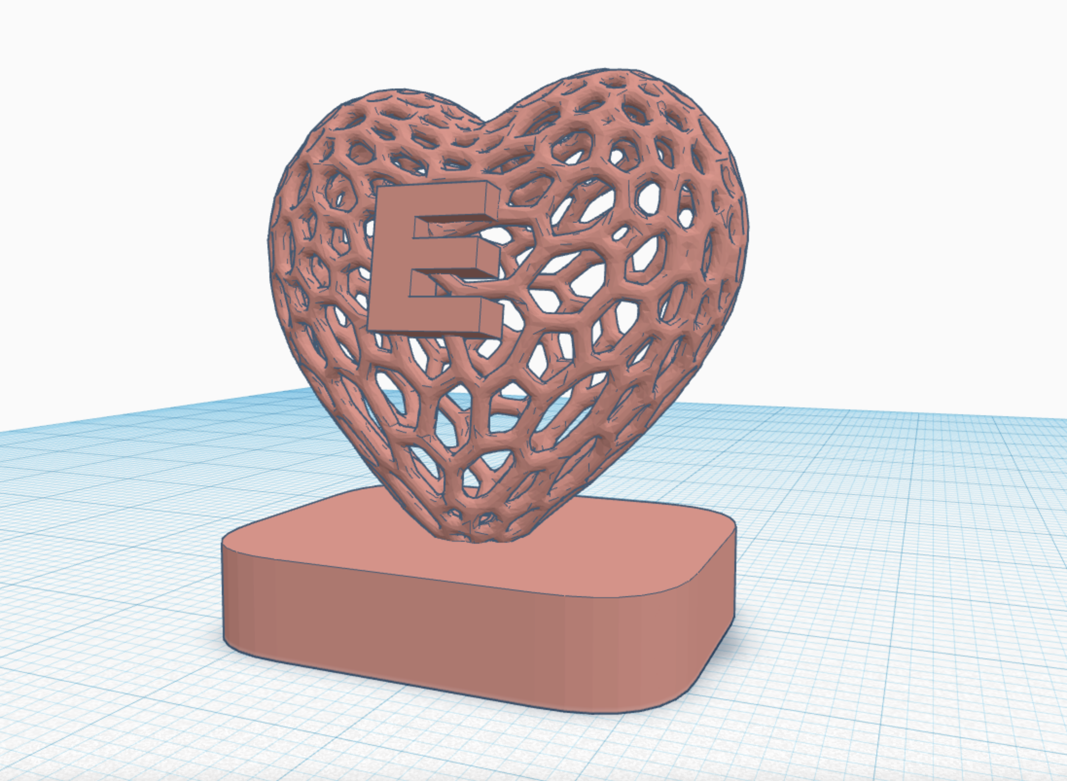 Heart love sculpture ^_^ voronoi valentines gift