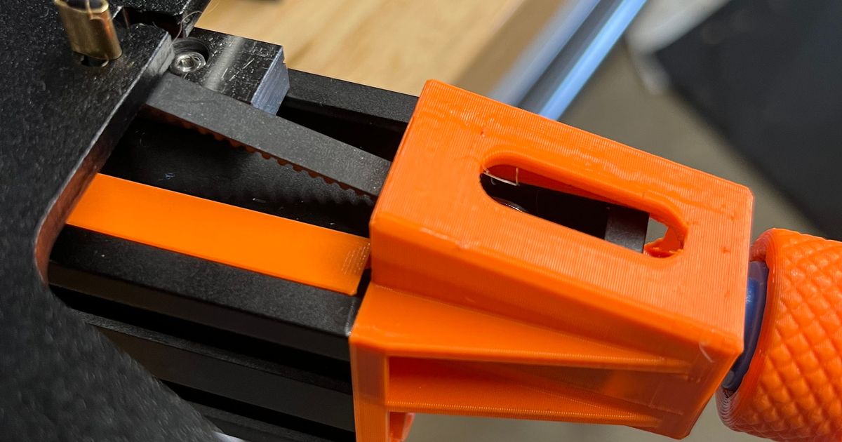Ender 3 V2 Y Tensioner and Stepper Mount Linear Rail Belt Clearance Mod