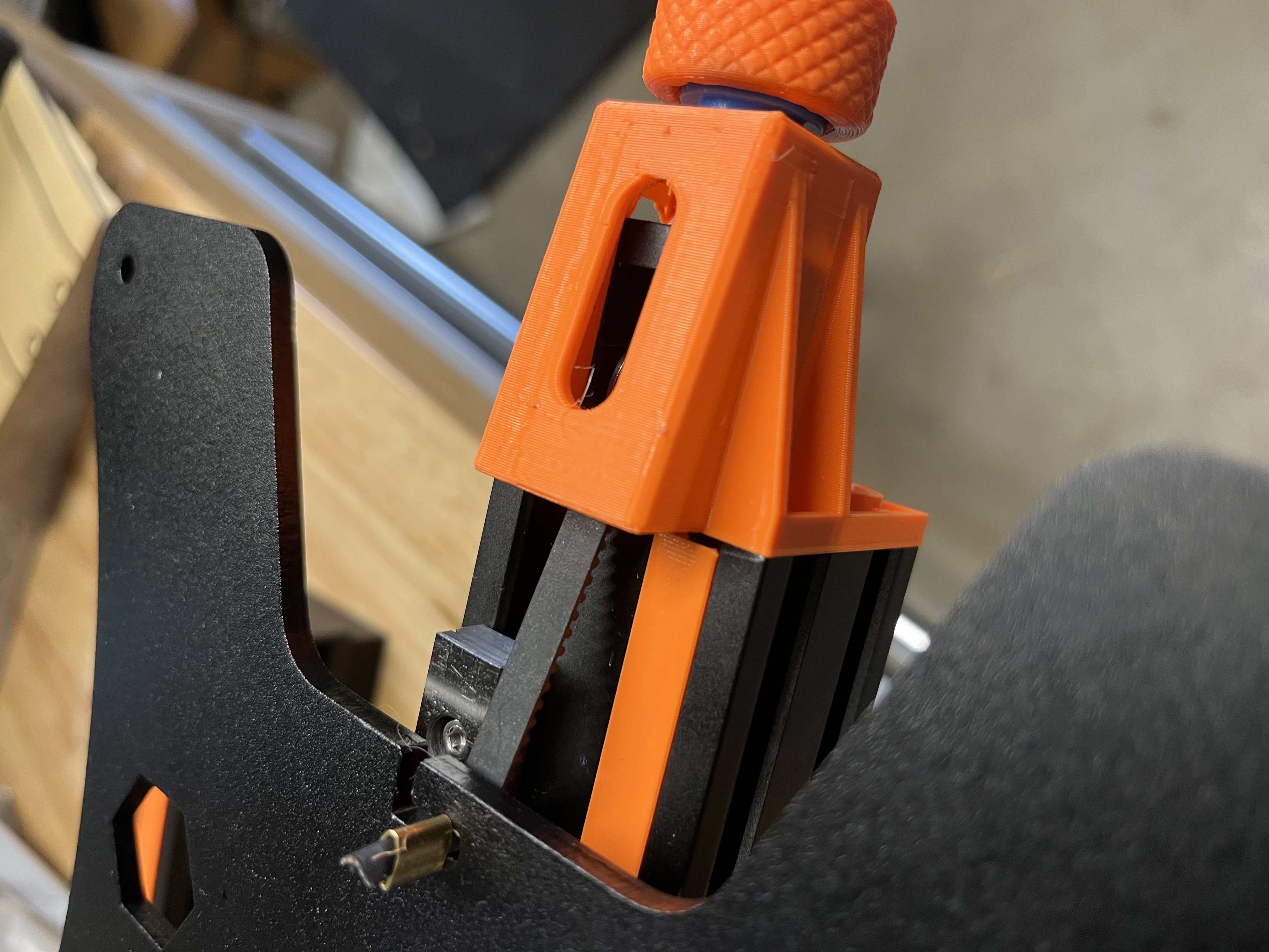 Ender 3 V2 Y Tensioner and Stepper Mount Linear Rail Belt Clearance Mod
