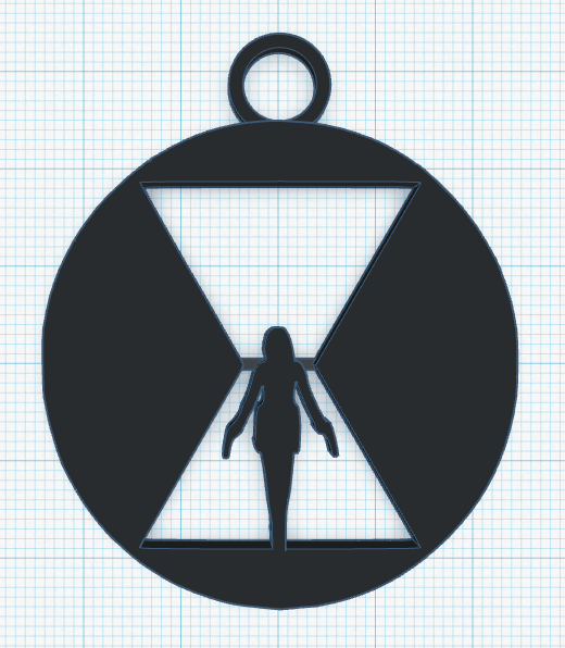 Black Widow keychain