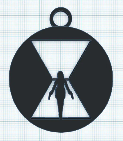 Black Widow keychain by mycreativechaos8 | Download free STL model ...