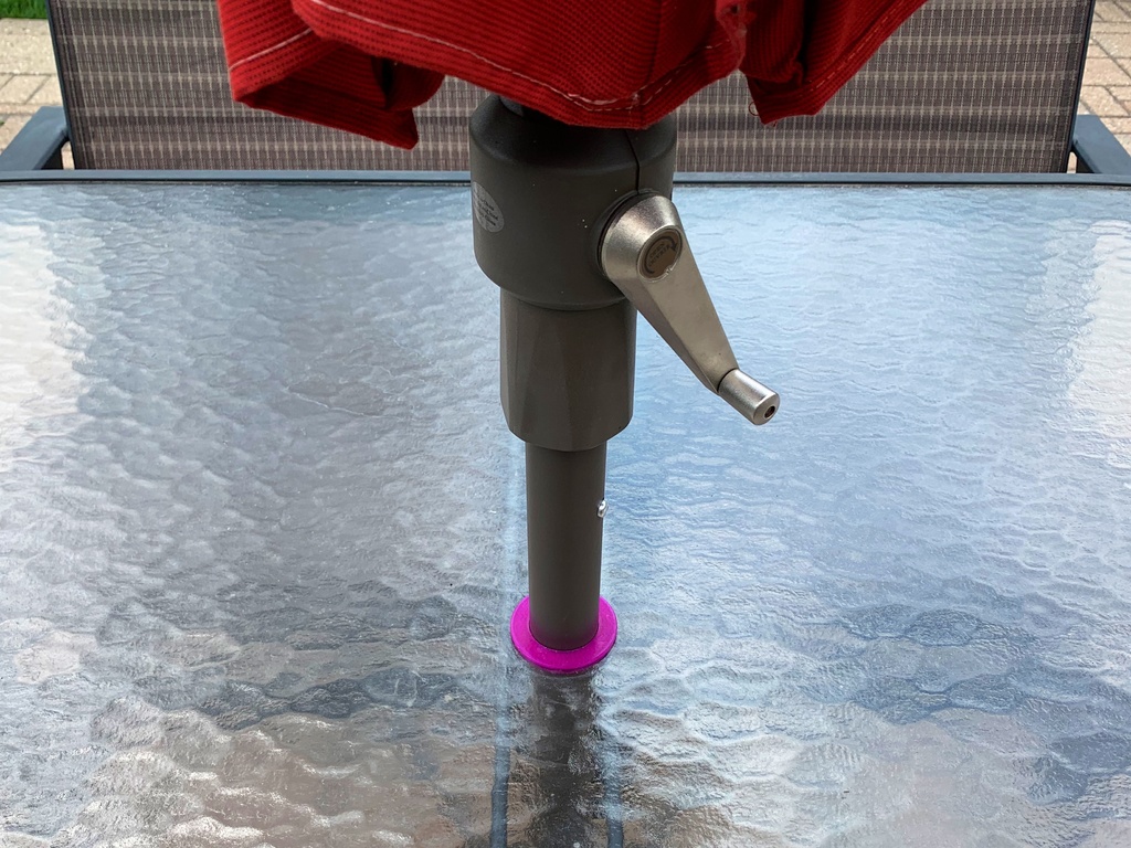 Glass Patio Table Umbrella Hole Grommet by vatbrain Download free STL