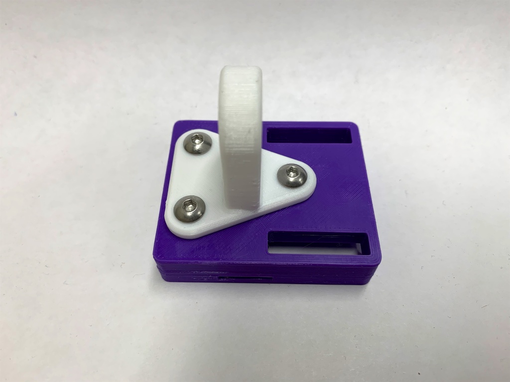 OpenMV H7 Camera Case Bottom with Triangular Mounting Pattern