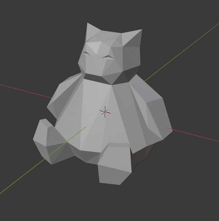 Low Poly Snorlax - 244 faces