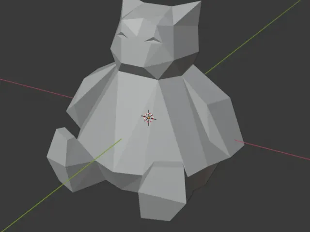 Low Poly Snorlax - 244 faces