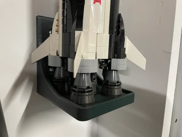 Lego Saturn 5 Rocket Wall Display - Vertical