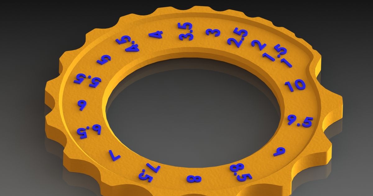 External Fillet Radius Gauge (remixed for competition) por DatumCAD