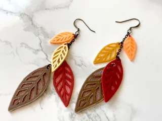 Fall hot sale leaf earrings