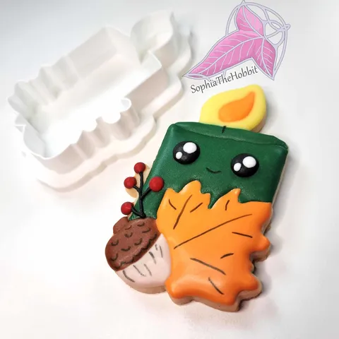 Fall Candle Cookie Cutter