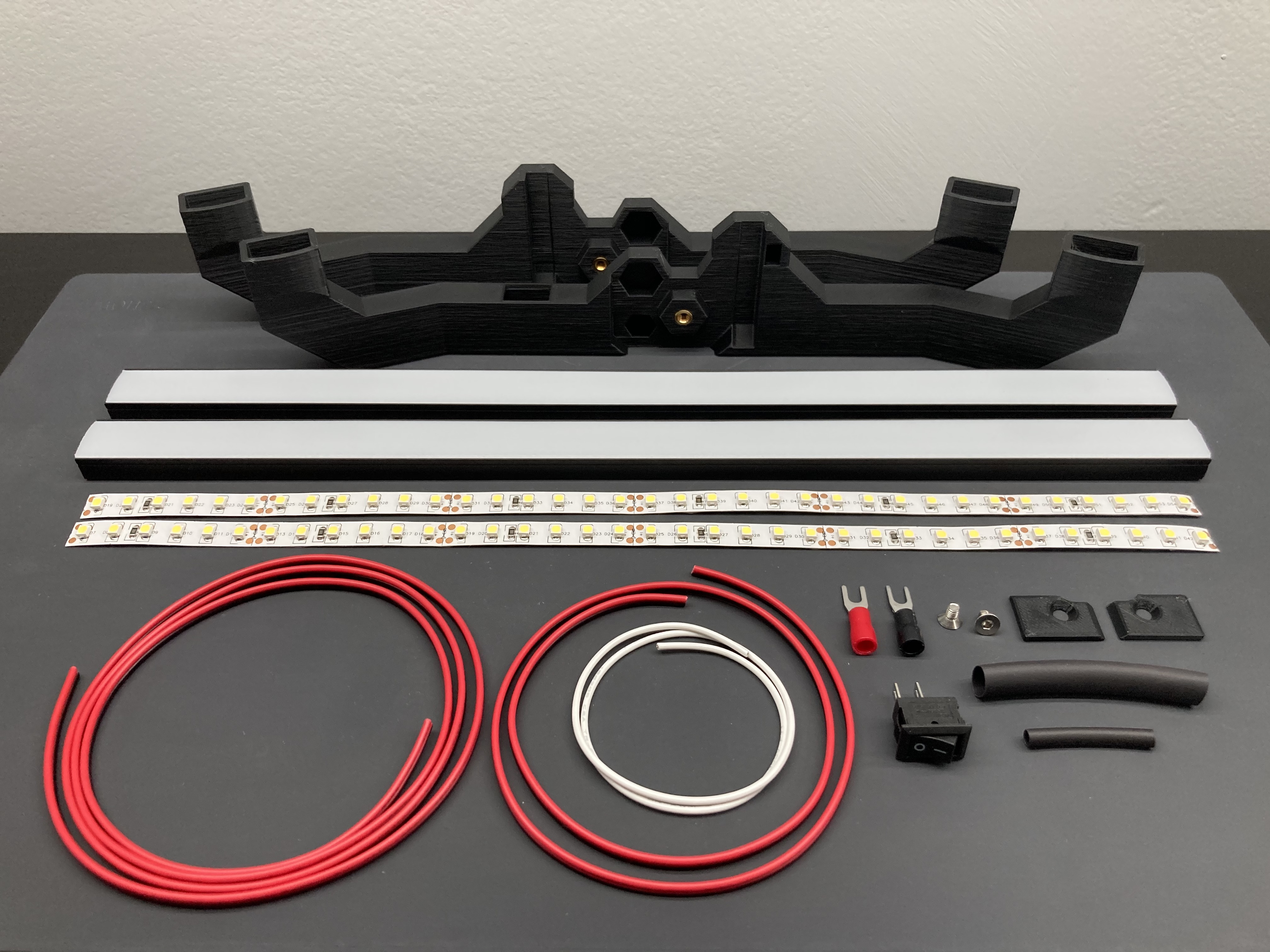 LED Light Bar Prusa i3 MK2/MK3 by In3DSpace