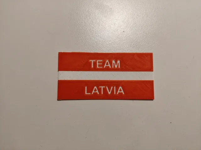 Team Latvia flag