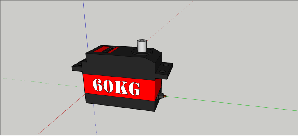 60KG Servo Model 3D model by Baxcor