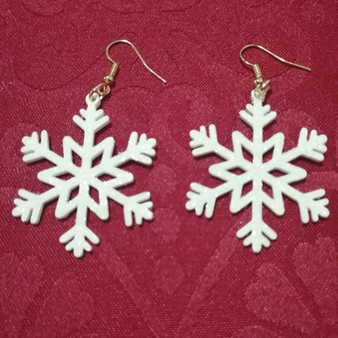 Snowflake earrings / ornament