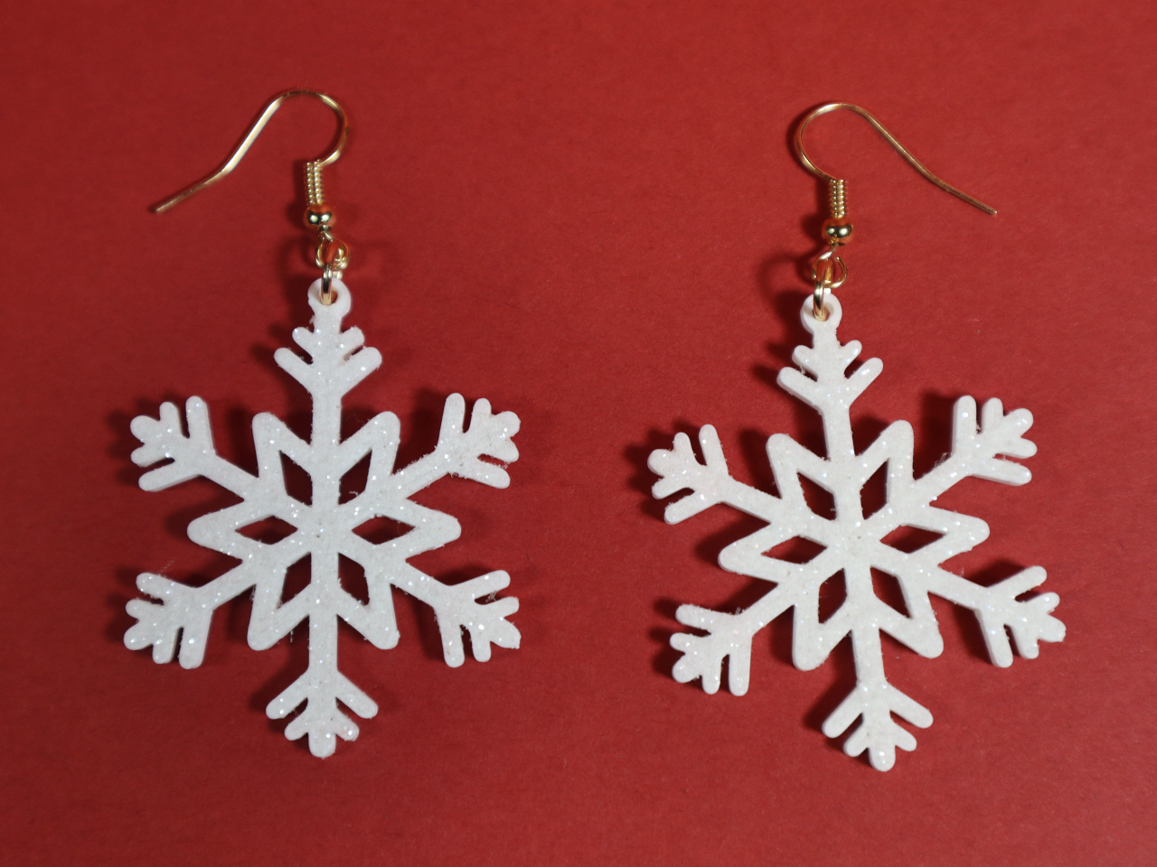 Snowflake Earrings Ornament By Claraslittleartworks Download Free