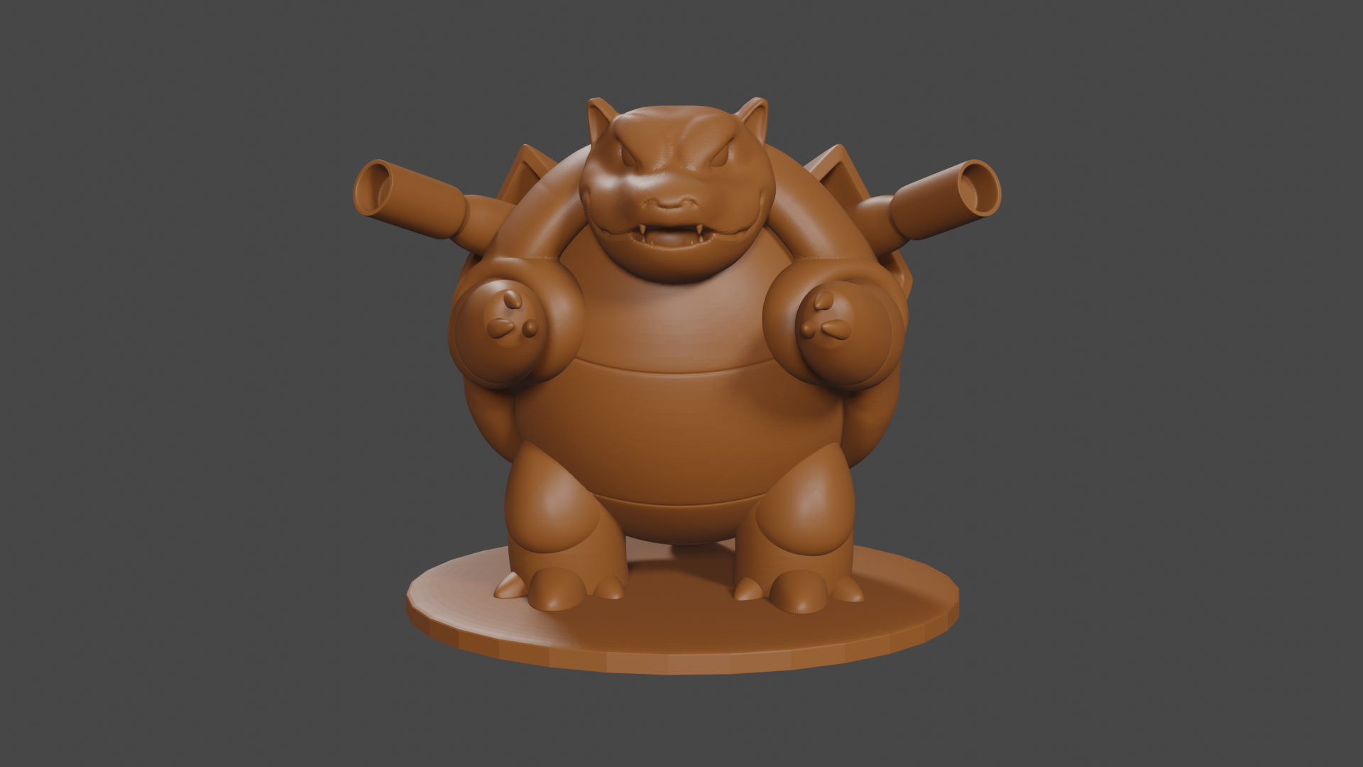 Pokemon inspired, Blastoise, Tabletop DnD miniature