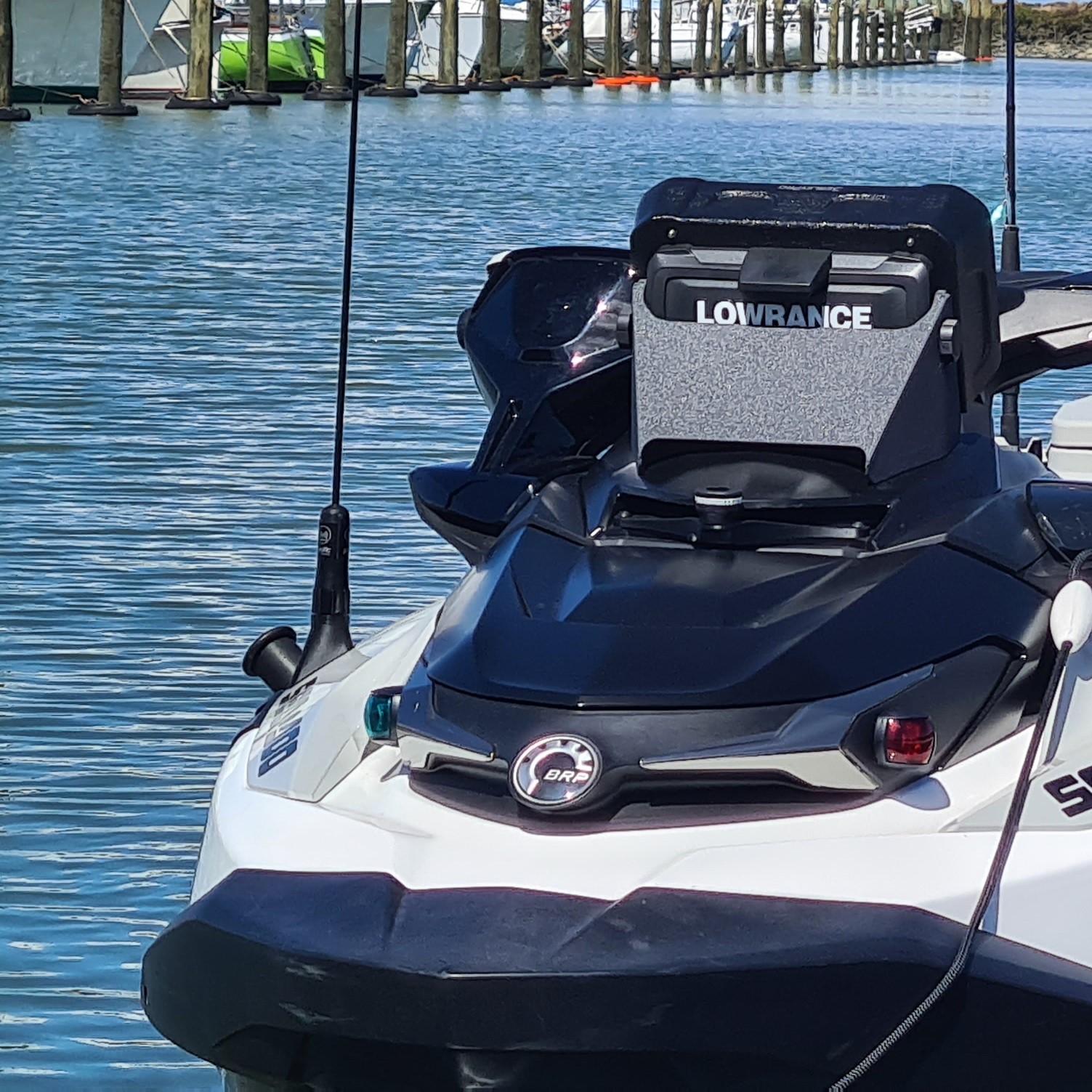 SeaDoo FishPro gx750 black box vhf marine VHF radio Mount by anchorman