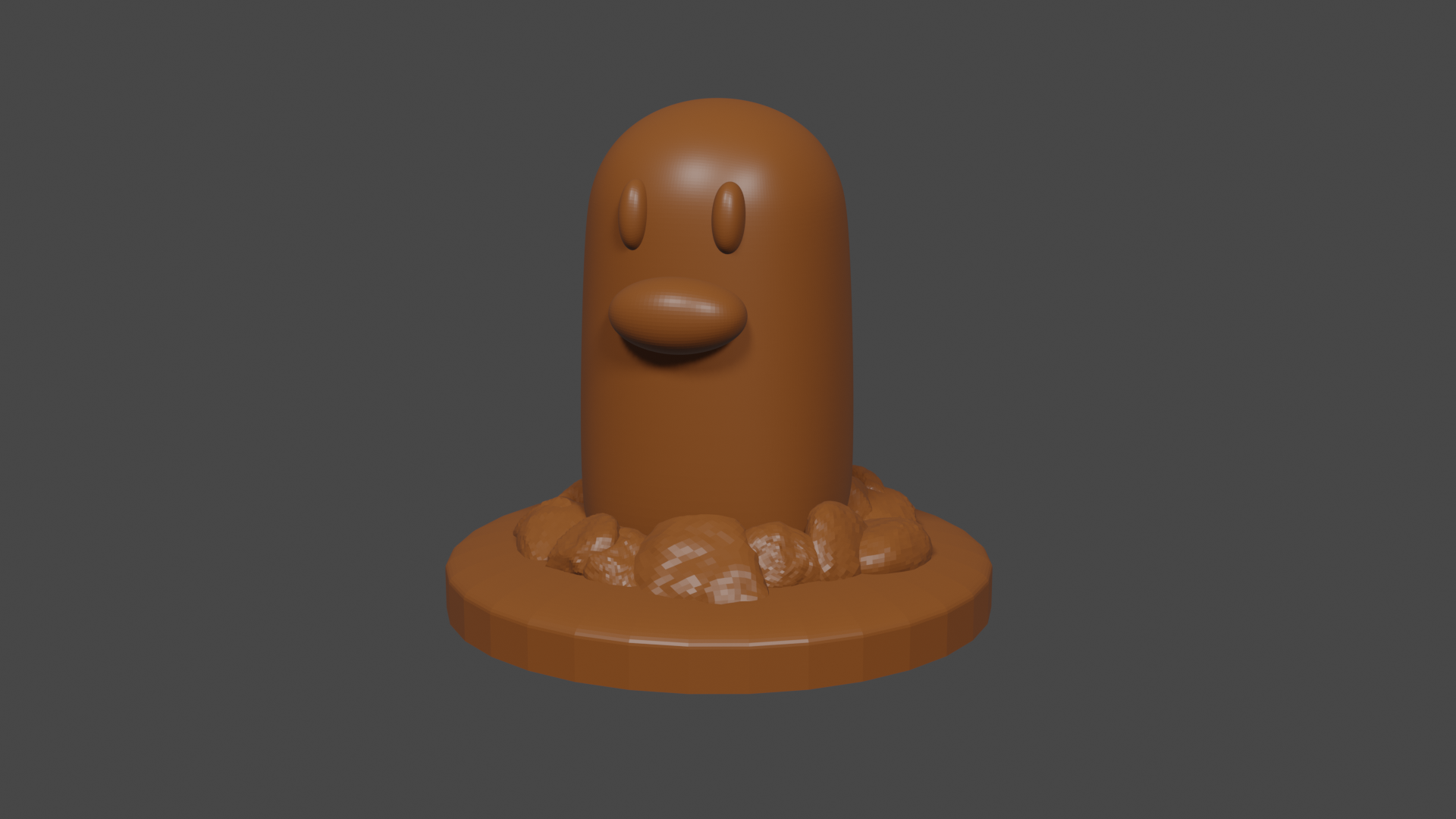 Pokemon inspired, Diglett, Tabletop DnD miniature
