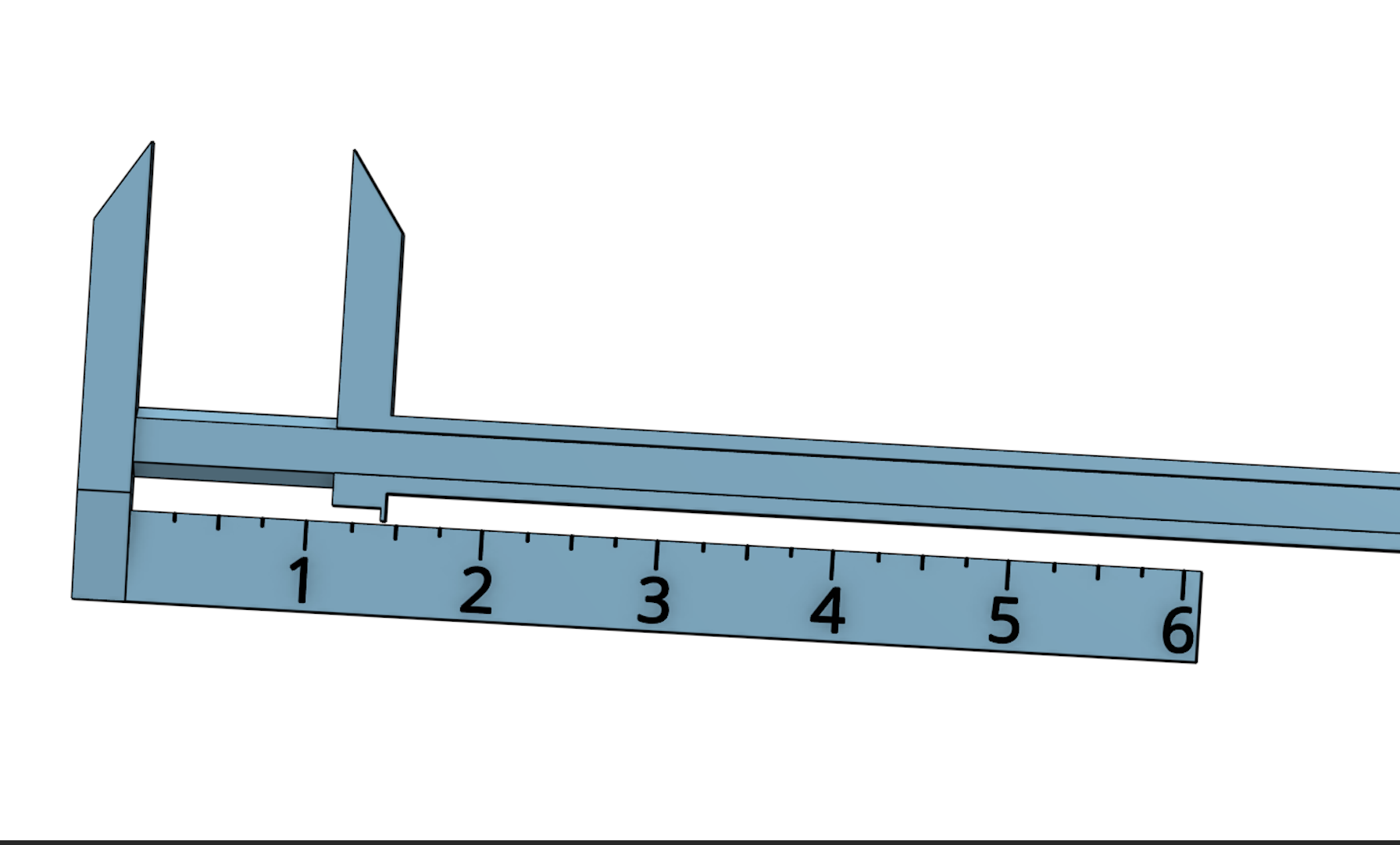 6" Easy Print Caliper by Marc Portaro Download free STL model