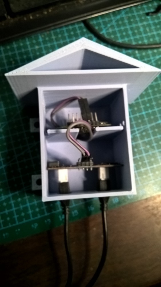 Ultrasonic level meter case + wifi (SN-SR20-Y1 + WeMos D1 Mini ESP8266)