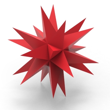 Modular 3D Christmas Star - Ikosaeder