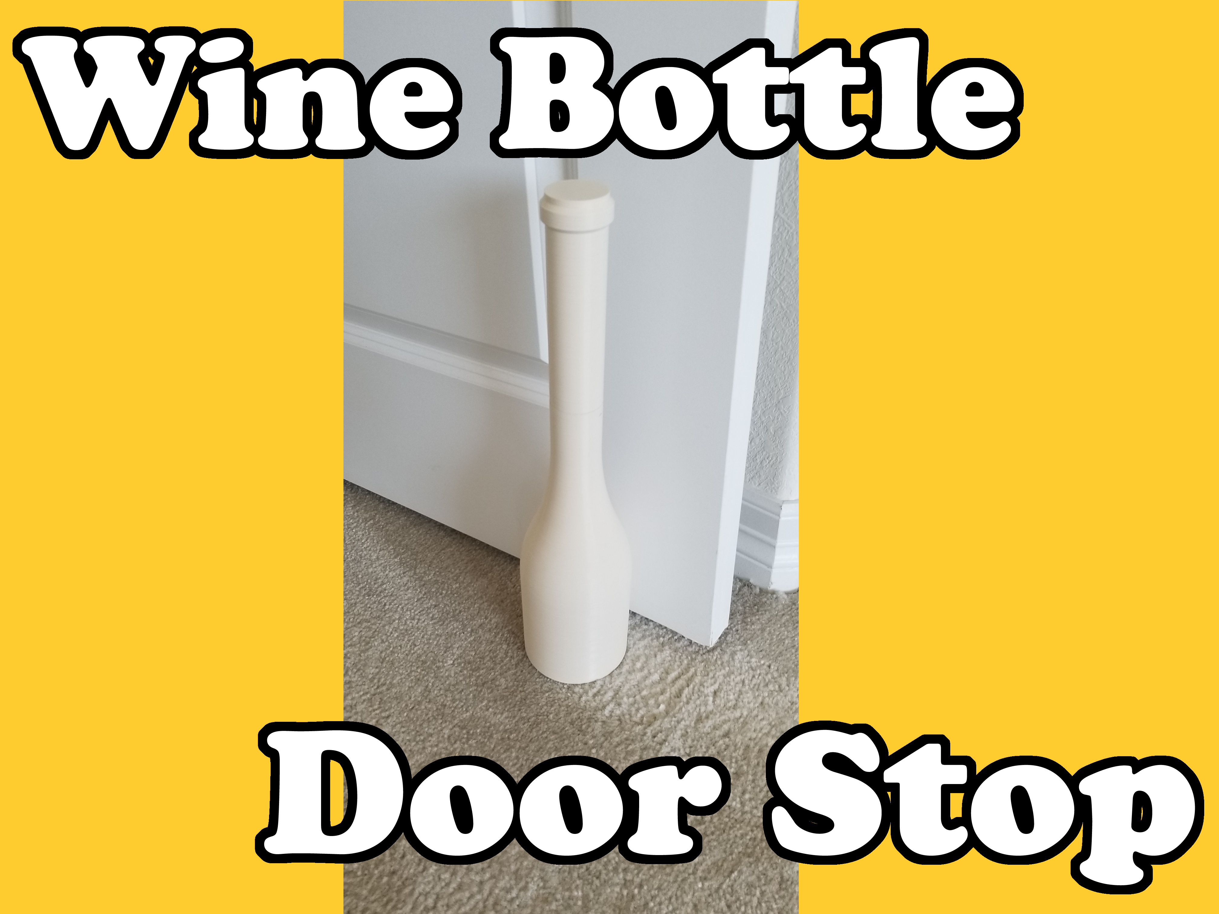 Wine Bottle Door Stop