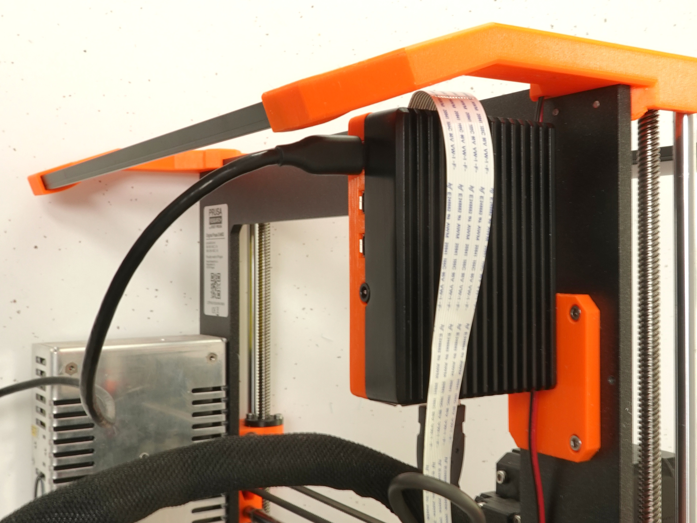 Raspberry Pi 4B Mount for Prusa MK3/S (Octopi/Octoprint) by Laurent's