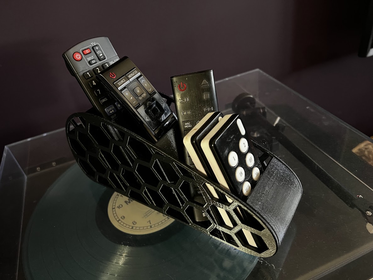 Tv remote control holder by robertgriffiths download free stl model