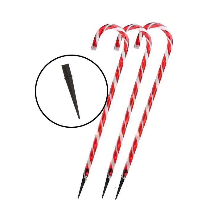 Candy Cane Light Stake by automontronic Download free STL model