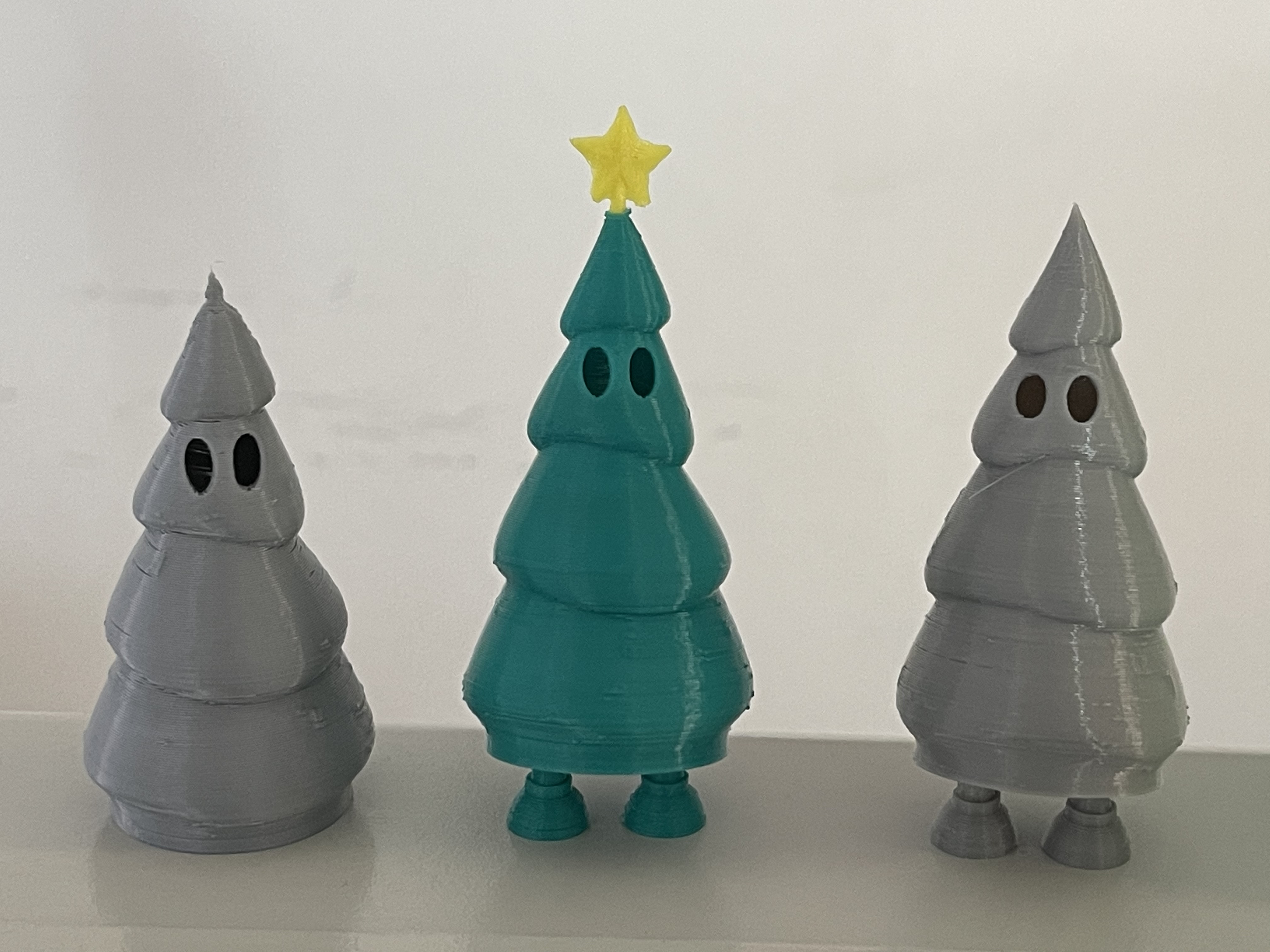 Cute Christmas Tree with print in place feet