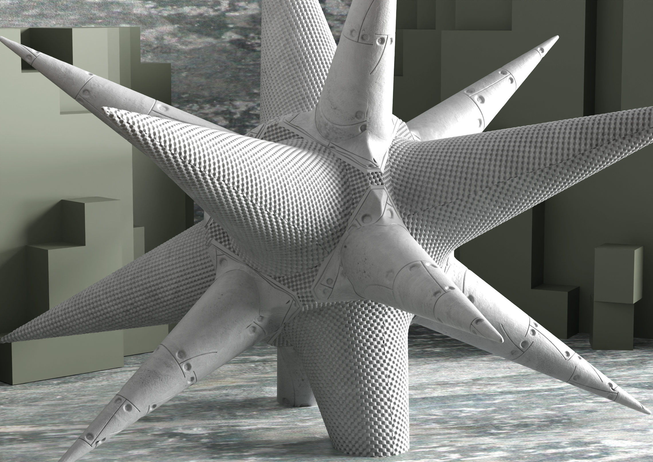 SCULPTURE : BRUTALIST STAR