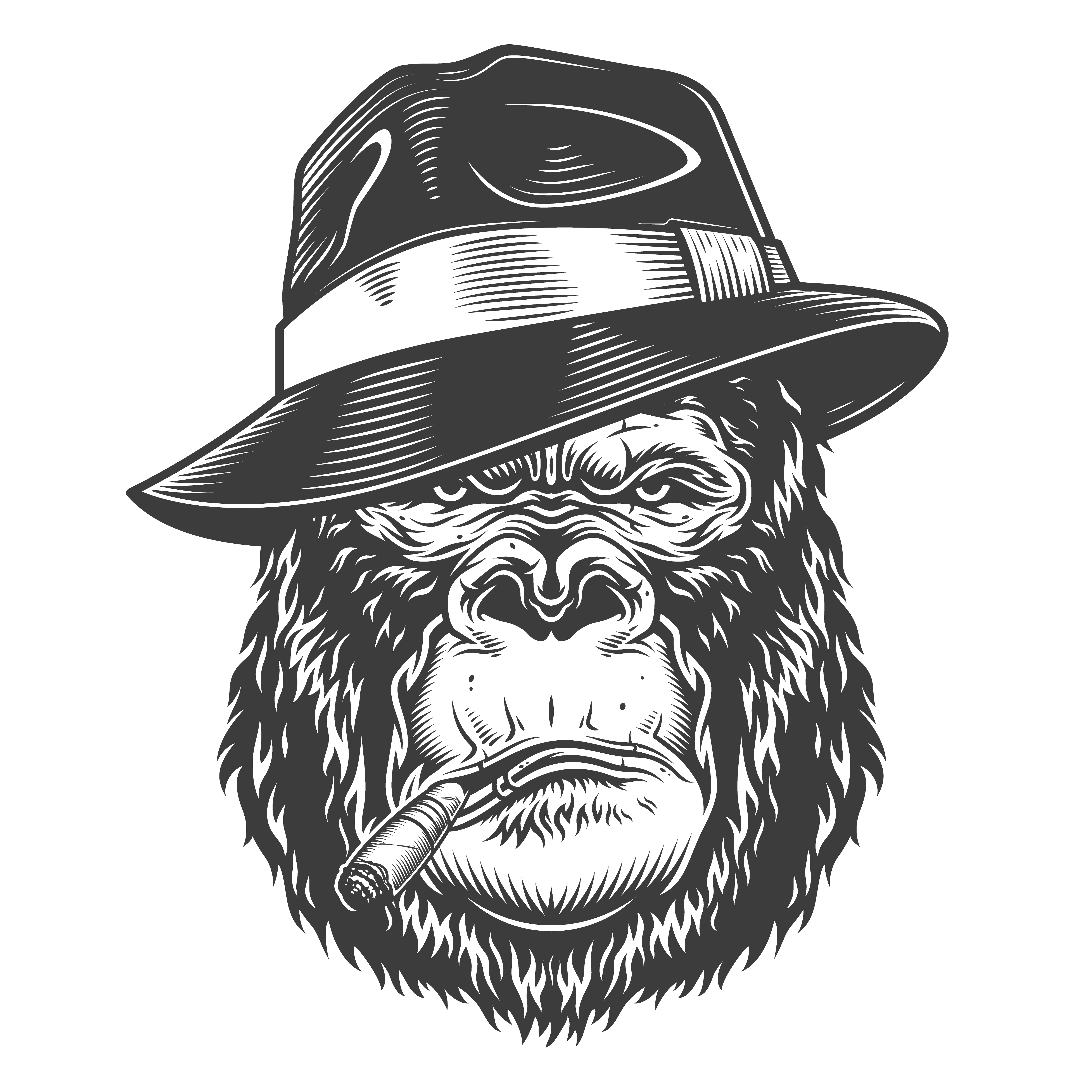 wall art gorilla