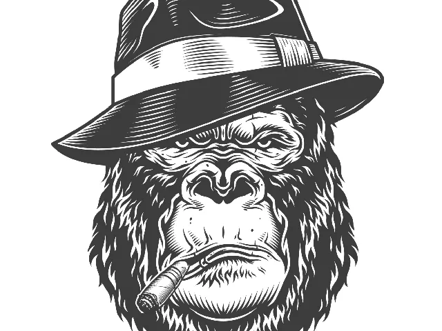 wall art gorilla