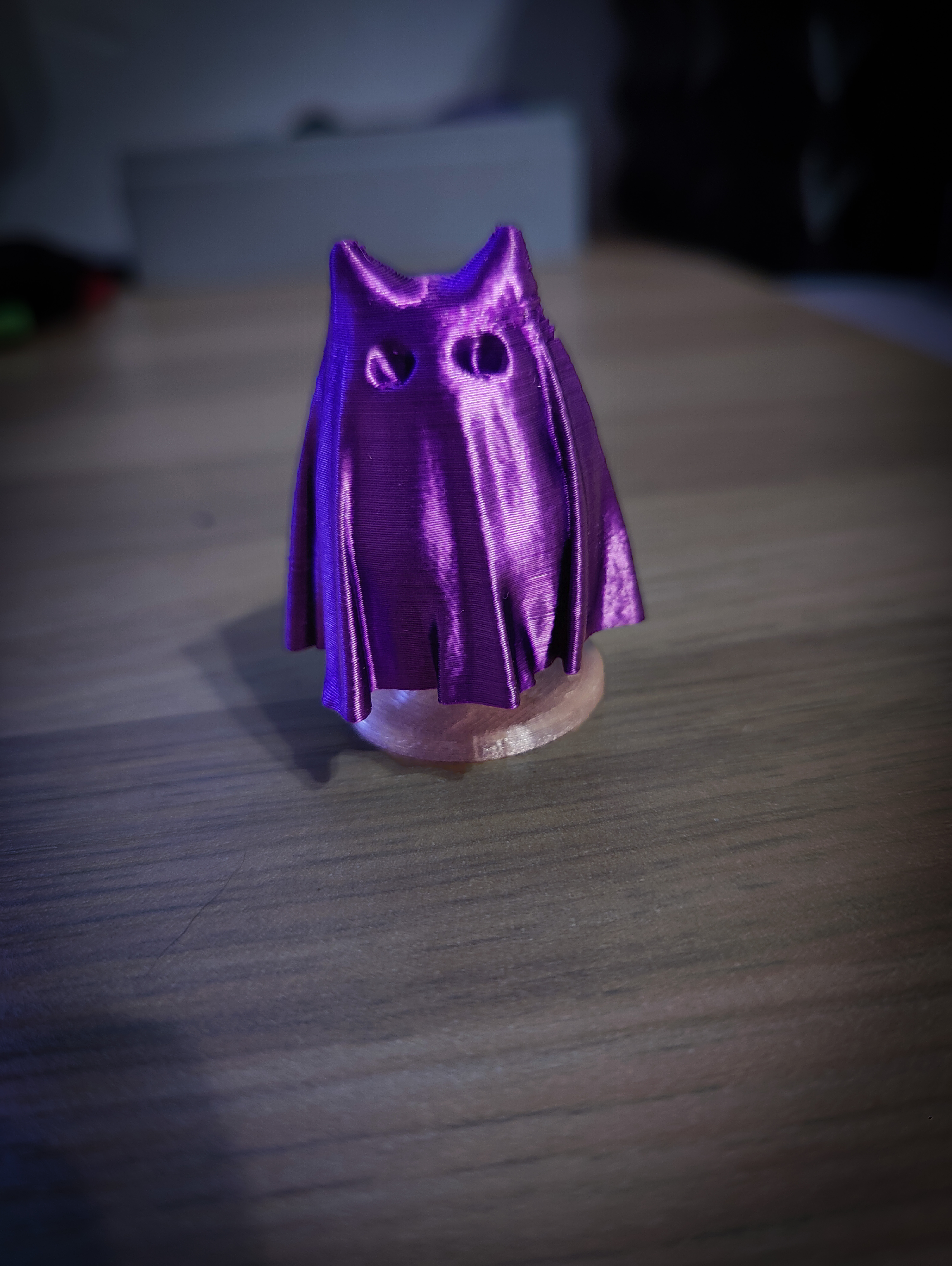 Cute Cat Ghost Bobblehead 3D model thumbnail